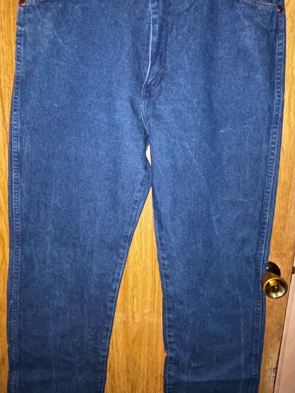Wrangler Men's Straight Leg Dark Blue Jeans